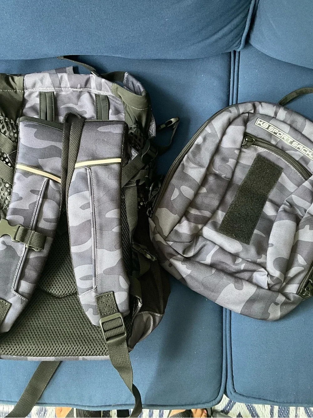 K 9 Sports Sack Black Camo Dog Backpack Small